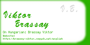 viktor brassay business card